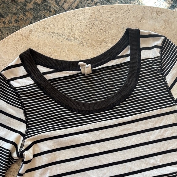 We The Free XS brown/cream Striped Long Sleeve top/dress 100% cotton - Picture 2 of 5